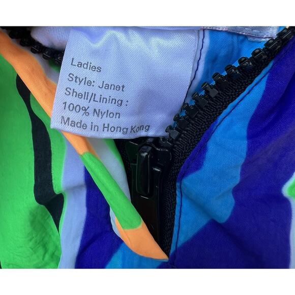 Vintage Obermeyer Reversible Janet Ski Snow Suit Retro Neon Women’s Size 8 - Picture 14 of 14